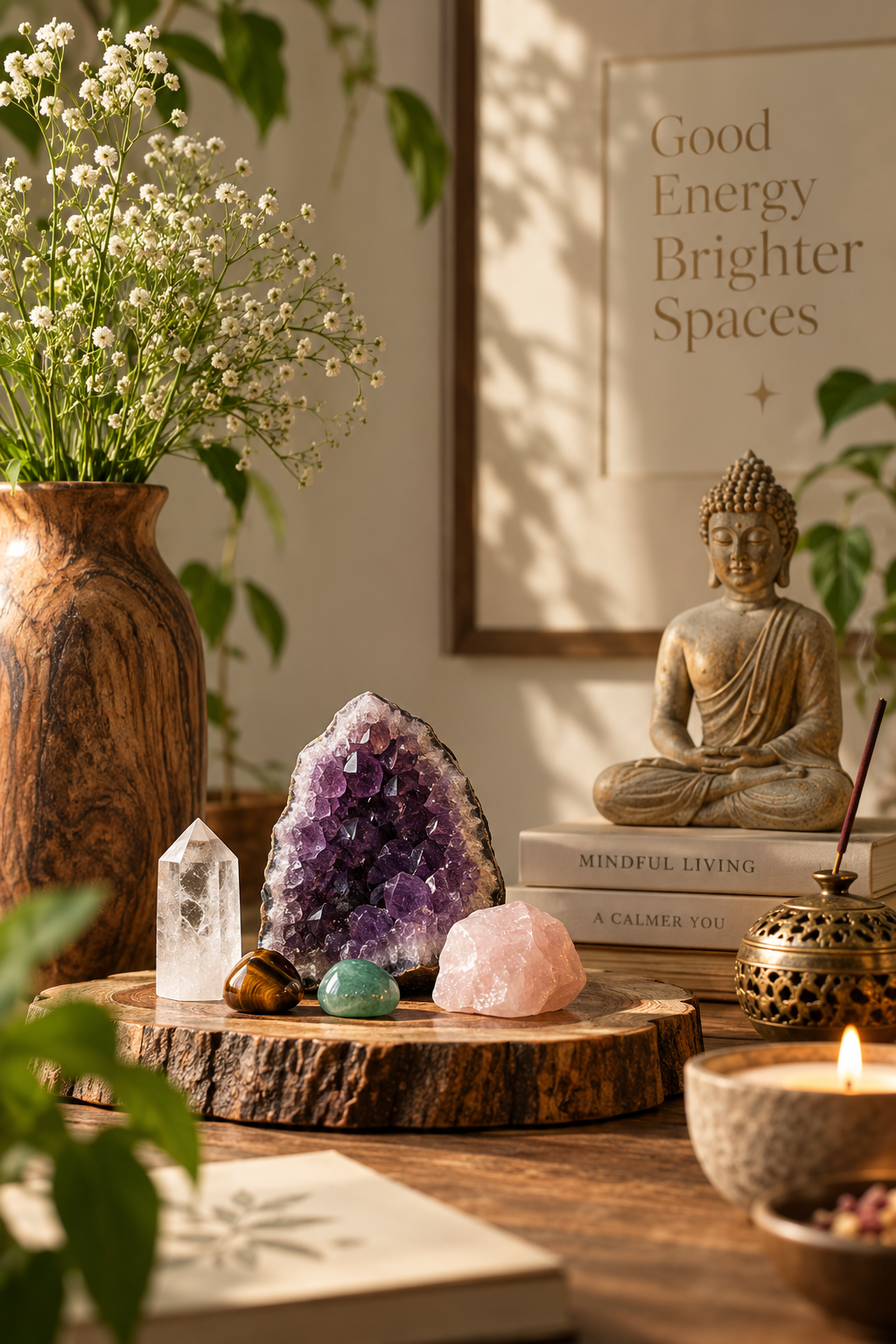 Nakchatra crystals and natural décor